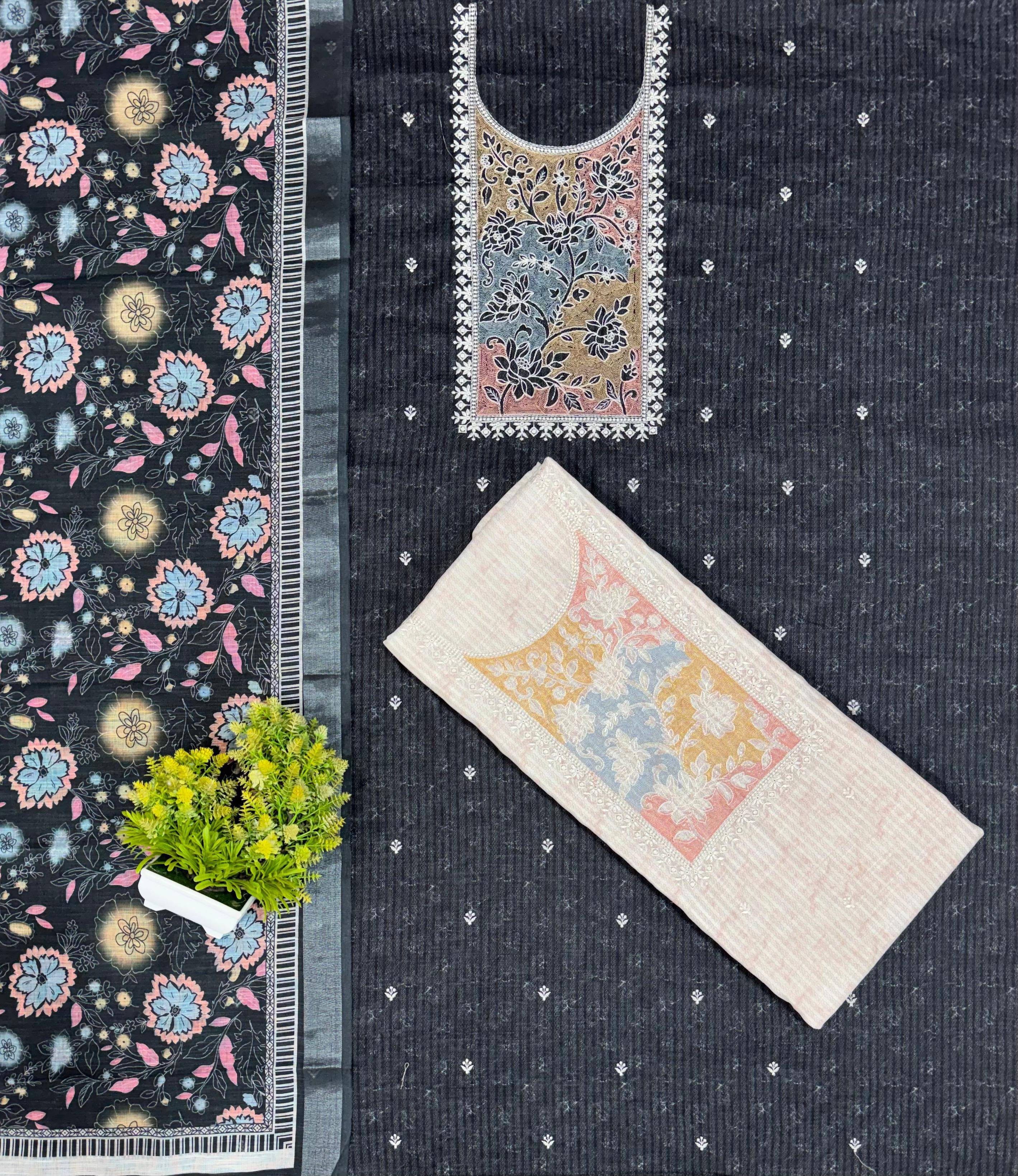 Linen Series By Shurooq Stylish Beautiful Colourful Linen Dresses At Wholesale Price